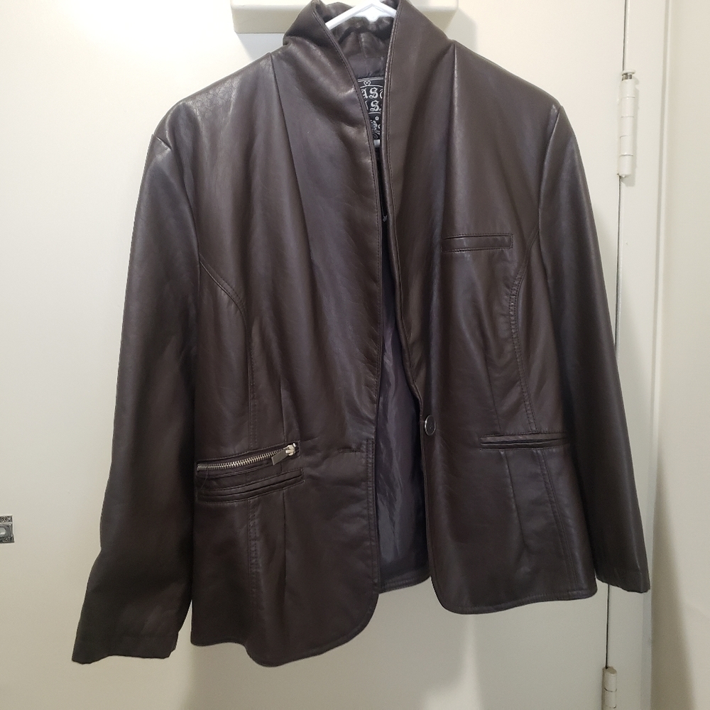 Last Kiss Faux Leather Jacket NWOT